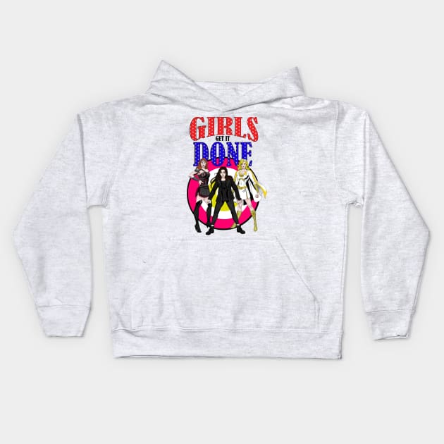 The Boys: Girls Get It Done Kids Hoodie by Claudia-dslr